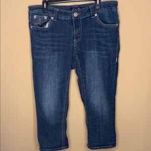 Seven7 Dark Blue Ankle Jeans